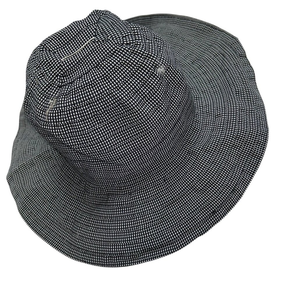 Hat MIMCO black white bucket fabric beach pool resortwear